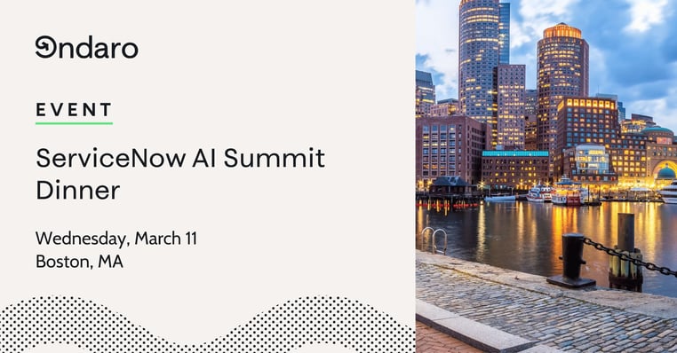 ServiceNow AI Summit Dinner - Boston - 0326