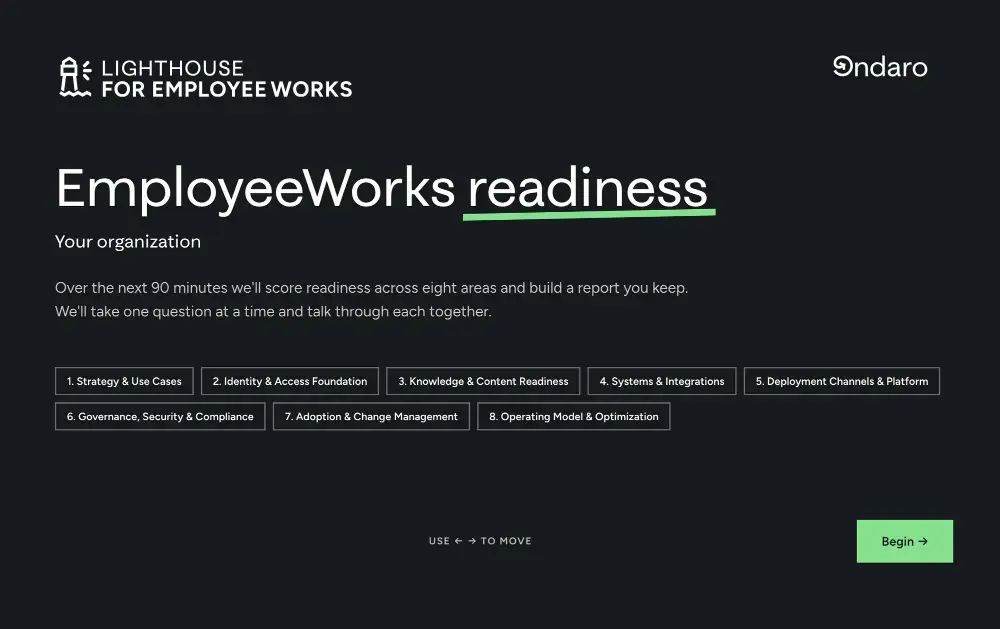 Lighthouse Employee Workspace screen 1